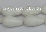 CCN201 15.5 inches 12*22mm faceted teardrop candy jade beads