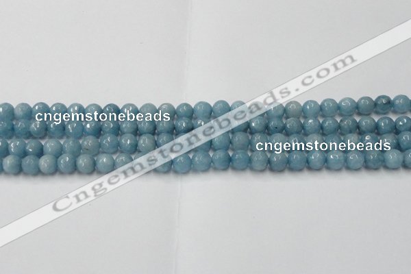 CCN2016 15 inches 6mm faceted round candy jade beads wholesale