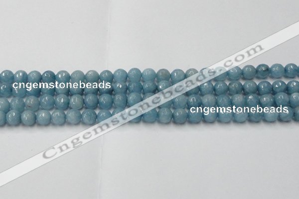 CCN2017 15 inches 8mm faceted round candy jade beads wholesale