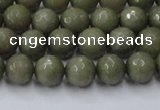 CCN2023 15 inches 6mm faceted round candy jade beads wholesale