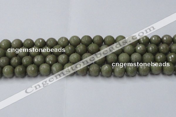 CCN2027 15 inches 14mm faceted round candy jade beads wholesale