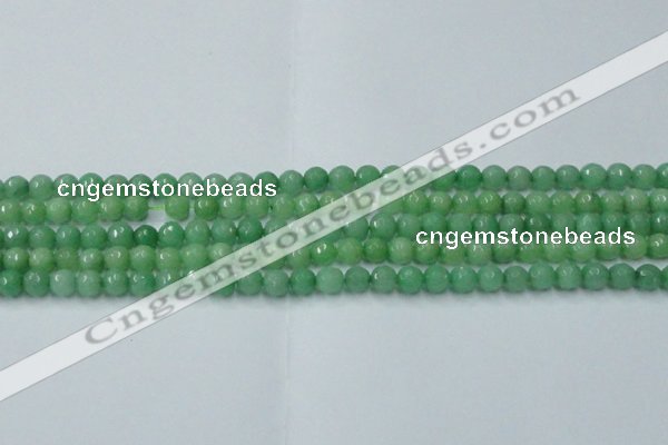 CCN2029 15 inches 4mm faceted round candy jade beads wholesale