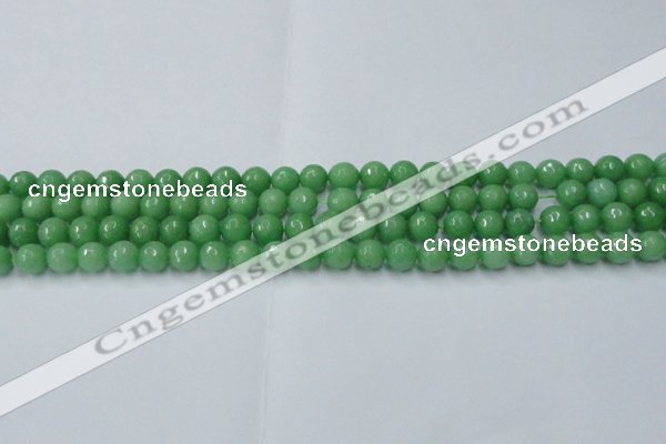 CCN2030 15 inches 6mm faceted round candy jade beads wholesale