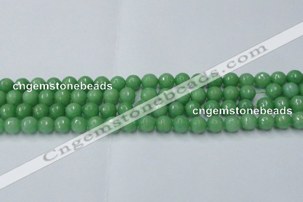 CCN2032 15 inches 10mm faceted round candy jade beads wholesale