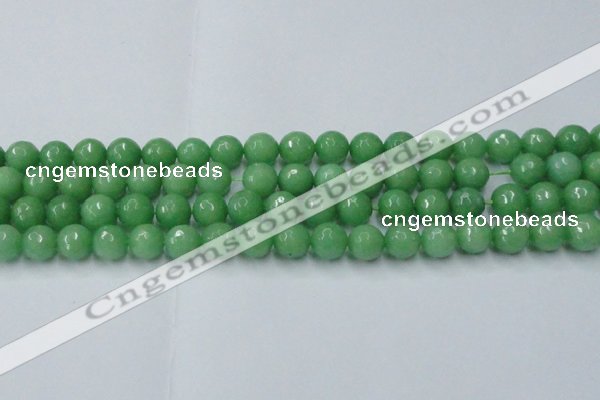 CCN2033 15 inches 12mm faceted round candy jade beads wholesale