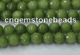 CCN2036 15 inches 4mm faceted round candy jade beads wholesale