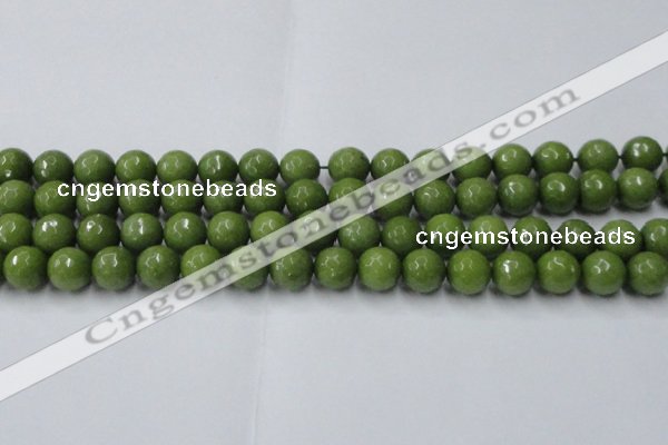 CCN2040 15 inches 12mm faceted round candy jade beads wholesale