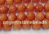 CCN2051 15 inches 6mm faceted round candy jade beads wholesale