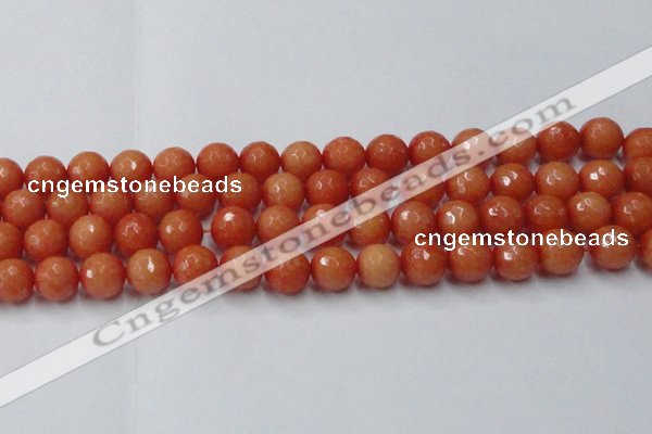 CCN2055 15 inches 14mm faceted round candy jade beads wholesale