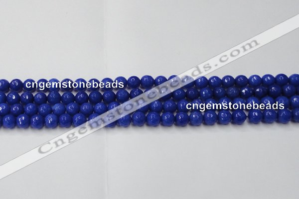 CCN2065 15 inches 6mm faceted round candy jade beads wholesale