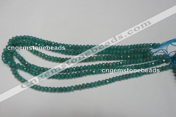 CCN2100 15.5 inches 4*6mm faceted rondelle candy jade beads