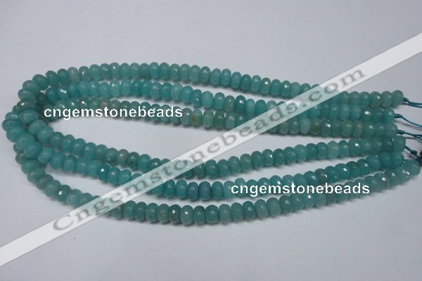 CCN2101 15.5 inches 5*8mm faceted rondelle candy jade beads