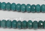 CCN2102 15.5 inches 6*10mm faceted rondelle candy jade beads