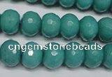 CCN2103 15.5 inches 8*12mm faceted rondelle candy jade beads