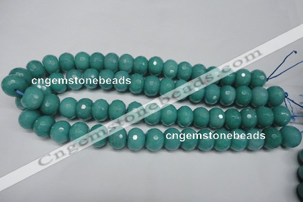 CCN2104 15.5 inches 10*14mm faceted rondelle candy jade beads