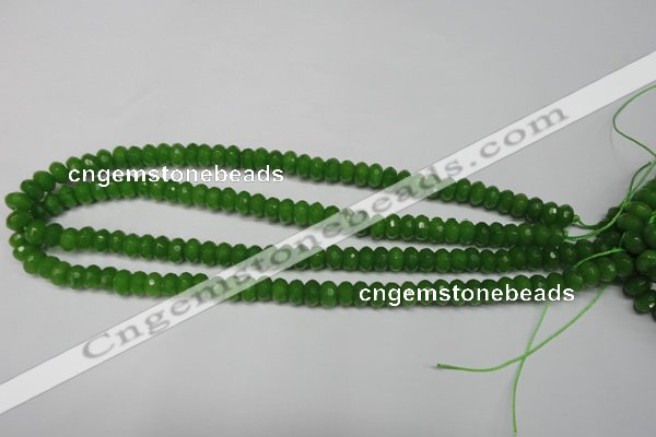 CCN2106 15.5 inches 4*6mm faceted rondelle candy jade beads