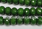 CCN2108 15.5 inches 6*10mm faceted rondelle candy jade beads