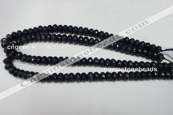 CCN2114 15.5 inches 6*10mm faceted rondelle candy jade beads