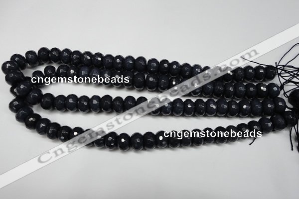 CCN2115 15.5 inches 8*12mm faceted rondelle candy jade beads