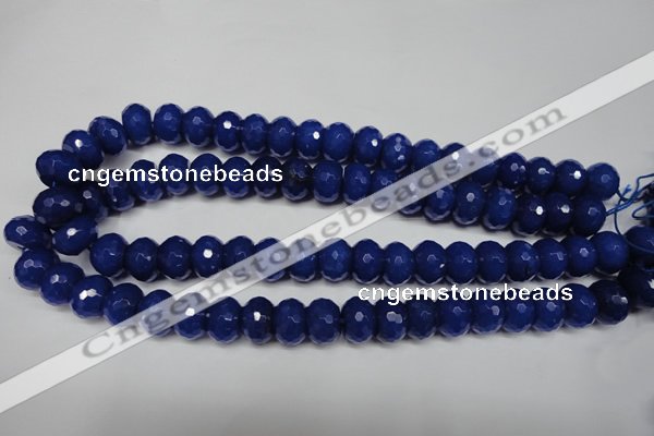 CCN2122 15.5 inches 10*14mm faceted rondelle candy jade beads