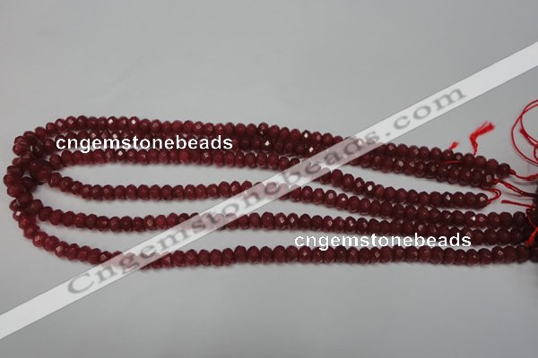 CCN2125 15.5 inches 4*6mm faceted rondelle candy jade beads