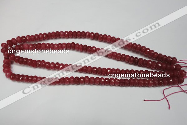 CCN2126 15.5 inches 5*8mm faceted rondelle candy jade beads
