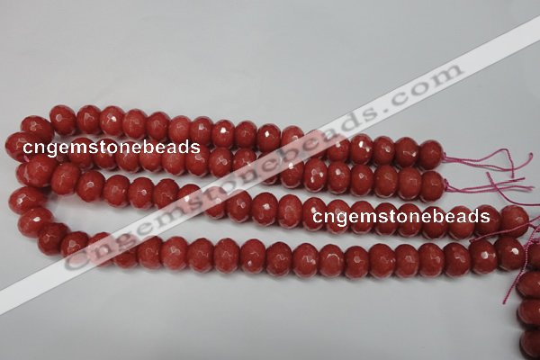 CCN2129 15.5 inches 10*14mm faceted rondelle candy jade beads