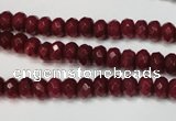 CCN2132 15.5 inches 4*6mm faceted rondelle candy jade beads