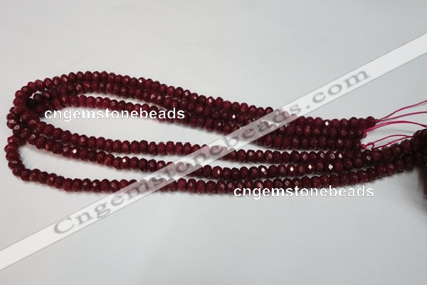 CCN2132 15.5 inches 4*6mm faceted rondelle candy jade beads