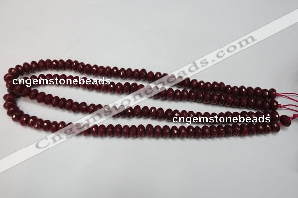 CCN2133 15.5 inches 5*8mm faceted rondelle candy jade beads