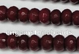 CCN2135 15.5 inches 8*12mm faceted rondelle candy jade beads