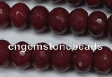 CCN2136 15.5 inches 10*14mm faceted rondelle candy jade beads