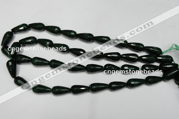 CCN2146 15.5 inches 10*20mm faceted teardrop candy jade beads