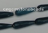 CCN2175 15.5 inches 8*25mm faceted teardrop candy jade beads