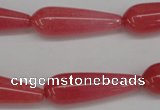 CCN2185 15.5 inches 10*30mm teardrop candy jade beads