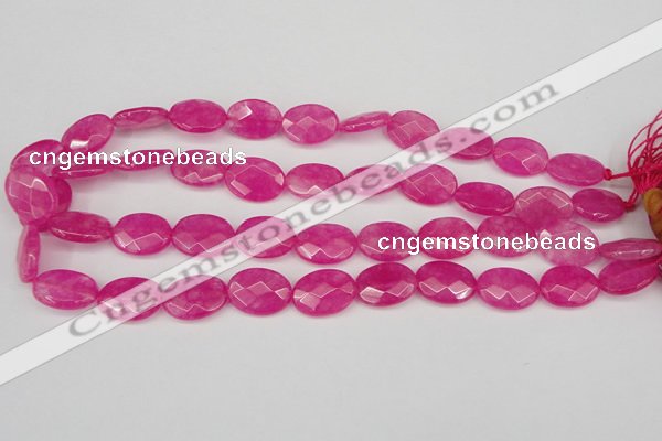 CCN2202 15.5 inches 13*18mm faceted oval candy jade beads