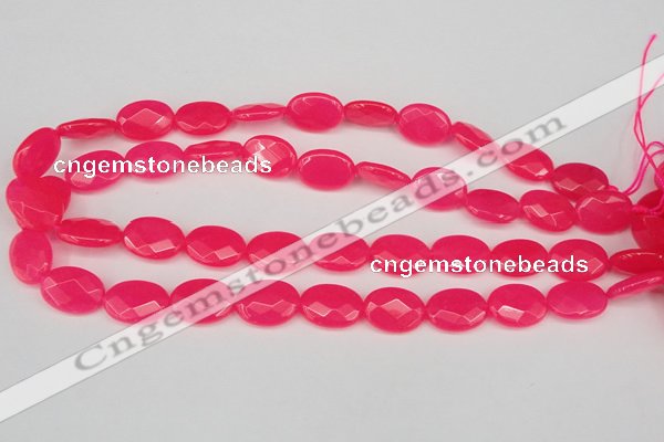 CCN2203 15.5 inches 13*18mm faceted oval candy jade beads