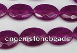 CCN2205 15.5 inches 13*18mm faceted oval candy jade beads