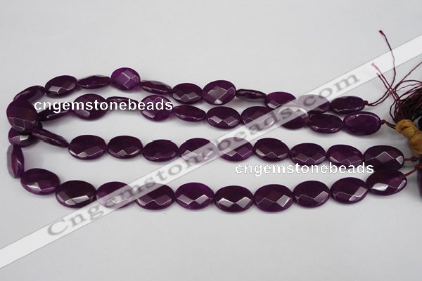 CCN2206 15.5 inches 13*18mm faceted oval candy jade beads