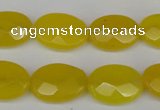 CCN2208 15.5 inches 13*18mm faceted oval candy jade beads