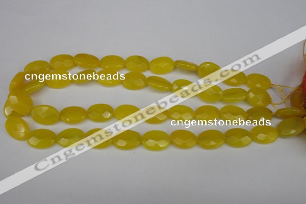 CCN2208 15.5 inches 13*18mm faceted oval candy jade beads