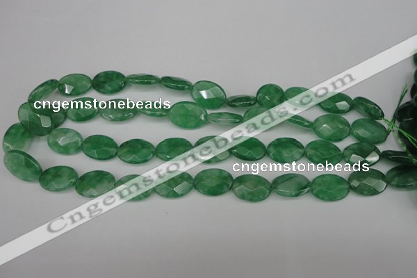 CCN2209 15.5 inches 13*18mm faceted oval candy jade beads