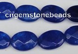 CCN2213 15.5 inches 13*18mm faceted oval candy jade beads