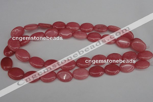 CCN2224 15.5 inches 15*20mm oval candy jade beads wholesale