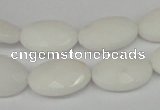 CCN225 15.5 inches 12*18mm faceted oval candy jade beads