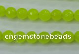 CCN2263 15.5 inches 8mm faceted round candy jade beads wholesale