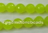 CCN2265 15.5 inches 12mm faceted round candy jade beads wholesale