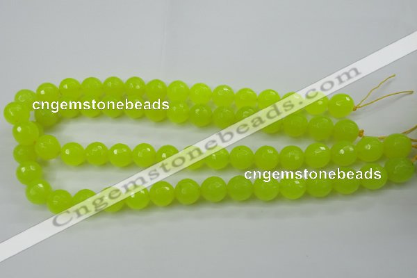 CCN2265 15.5 inches 12mm faceted round candy jade beads wholesale