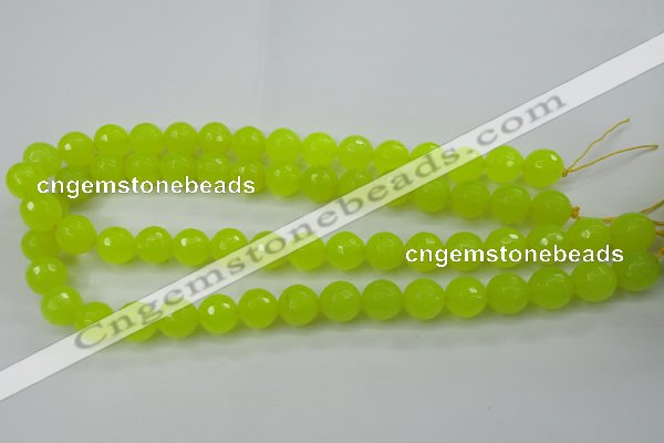 CCN2266 15.5 inches 14mm faceted round candy jade beads wholesale