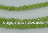 CCN2270 15.5 inches 4mm faceted round candy jade beads wholesale